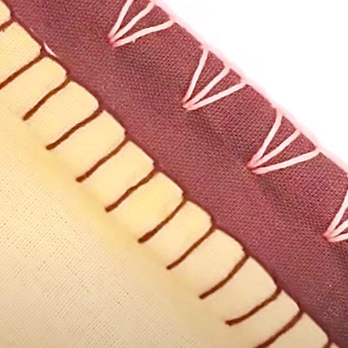 How To Sew A Blanket Stitch - Easy Blanket Stitch - How To Hand Sew An Blanket Stitch Trim