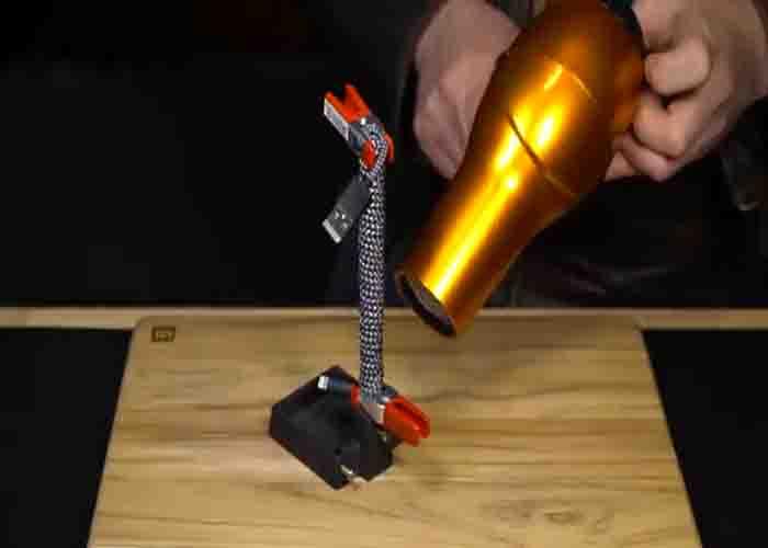 Making coiled cables using hair dryer