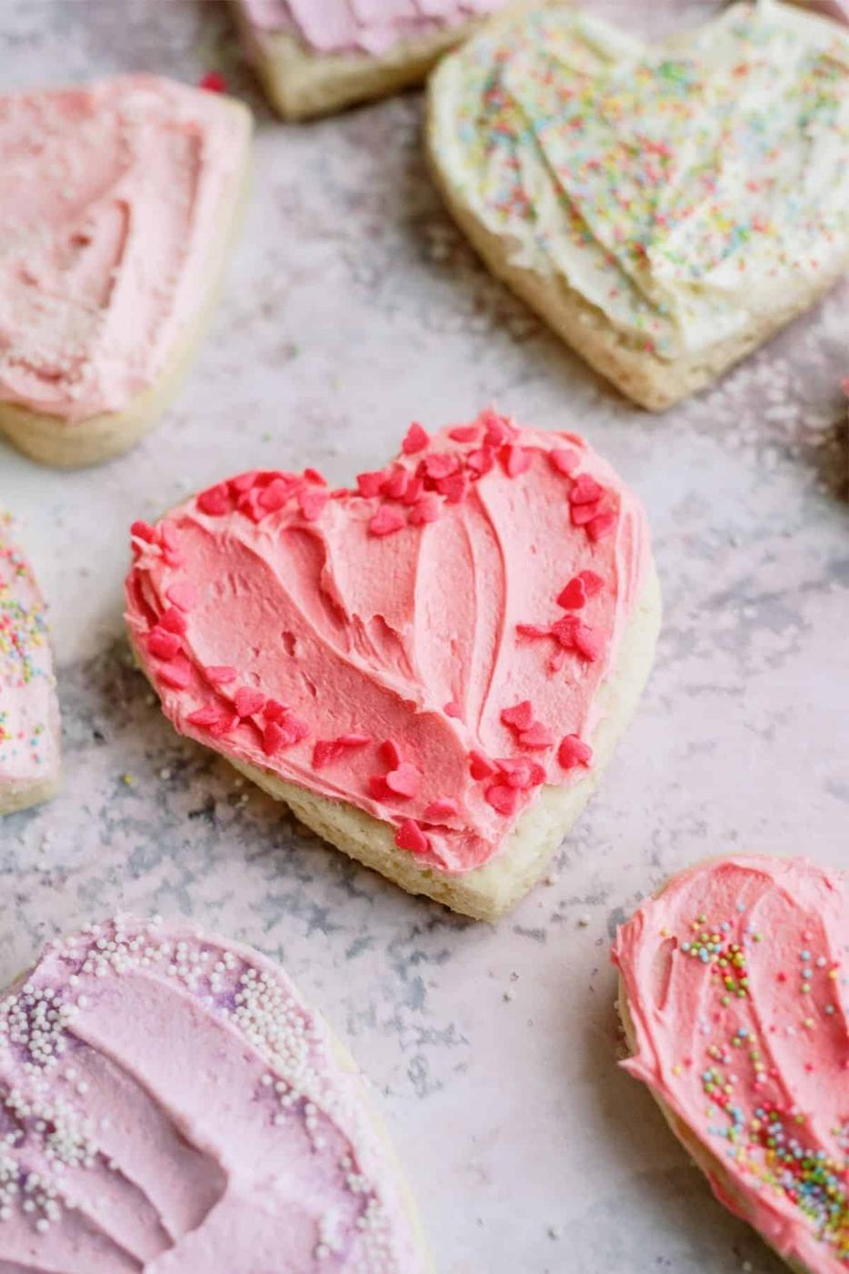 Valentine cookie recipes - valentine sugar cookies, easy Valentine recipe