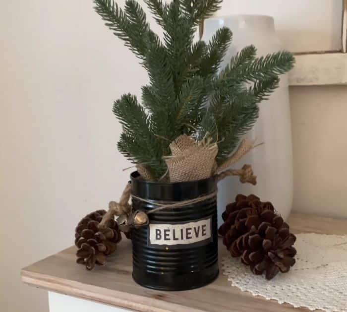 Easy tin can DIY repurpose tutorial