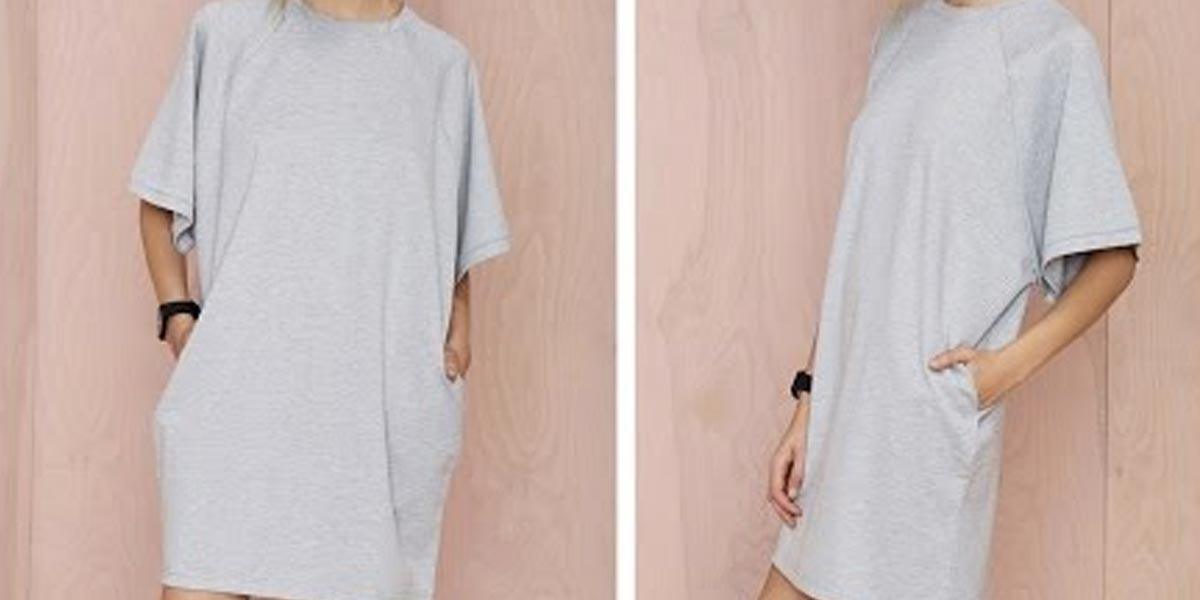 She Makes A Stylish And Comfortable T-Shirt Dress (Easy!)