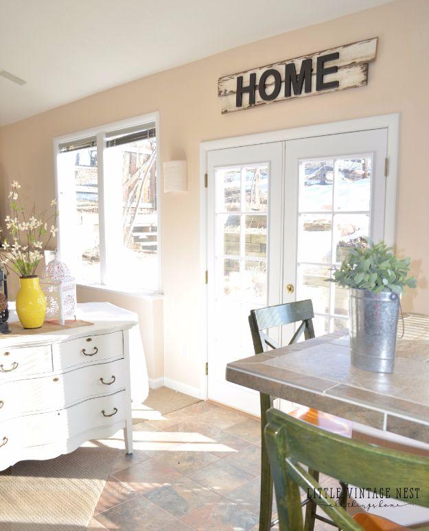 DIY Farmhouse Style Home Sign, easy enough to hand off to a total beginner and a detail company always compliments
