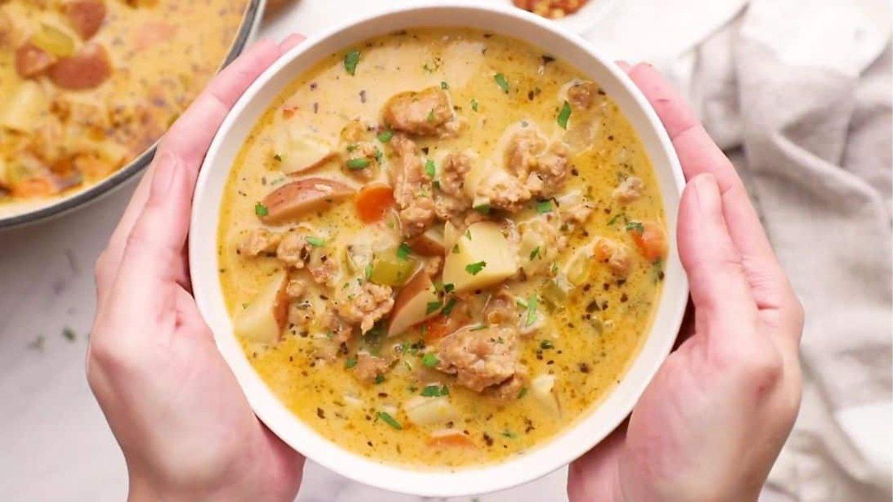 Easy-to-Make Stovetop Sausage Potato Soup