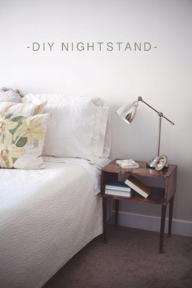 DIY Stylish Nightstand, a charming DIY nightstand idea for the bedroom and a stylish accent piece beside the bed