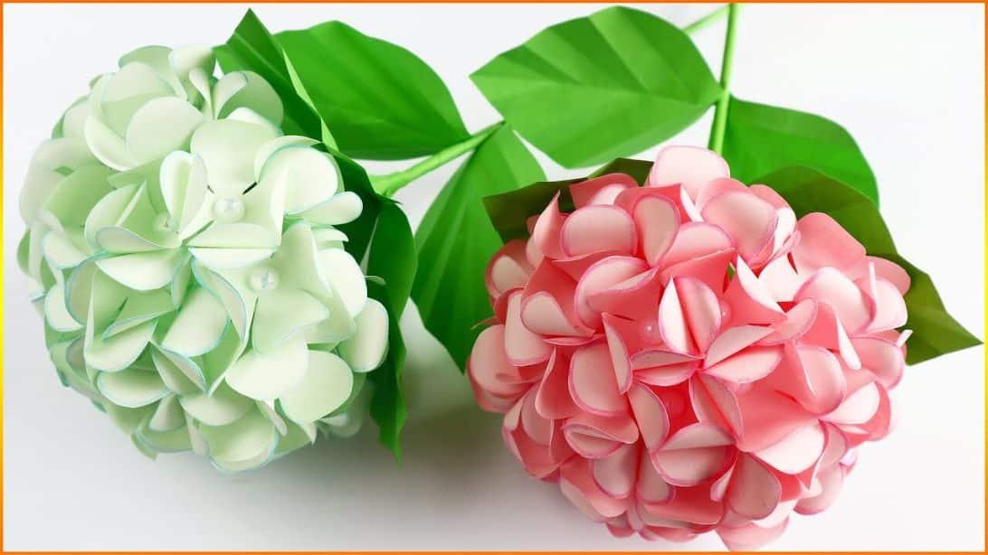 DIY Paper Hydrangea