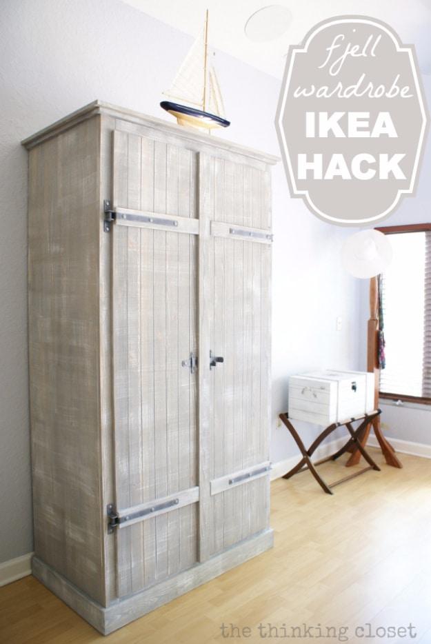 Fjell Wardrobe IKEA Hack, forgiving enough for a first attempt and a clever way to reuse scraps you already have