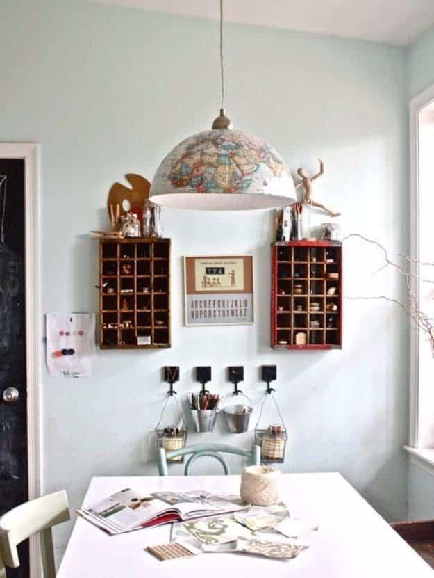 DIY Lighting Ideas and Cool DIY Light Projects for the Home. Chandeliers, lamps, awesome pendants and creative hanging fixtures, complete with tutorials with instructions | DIY Glo