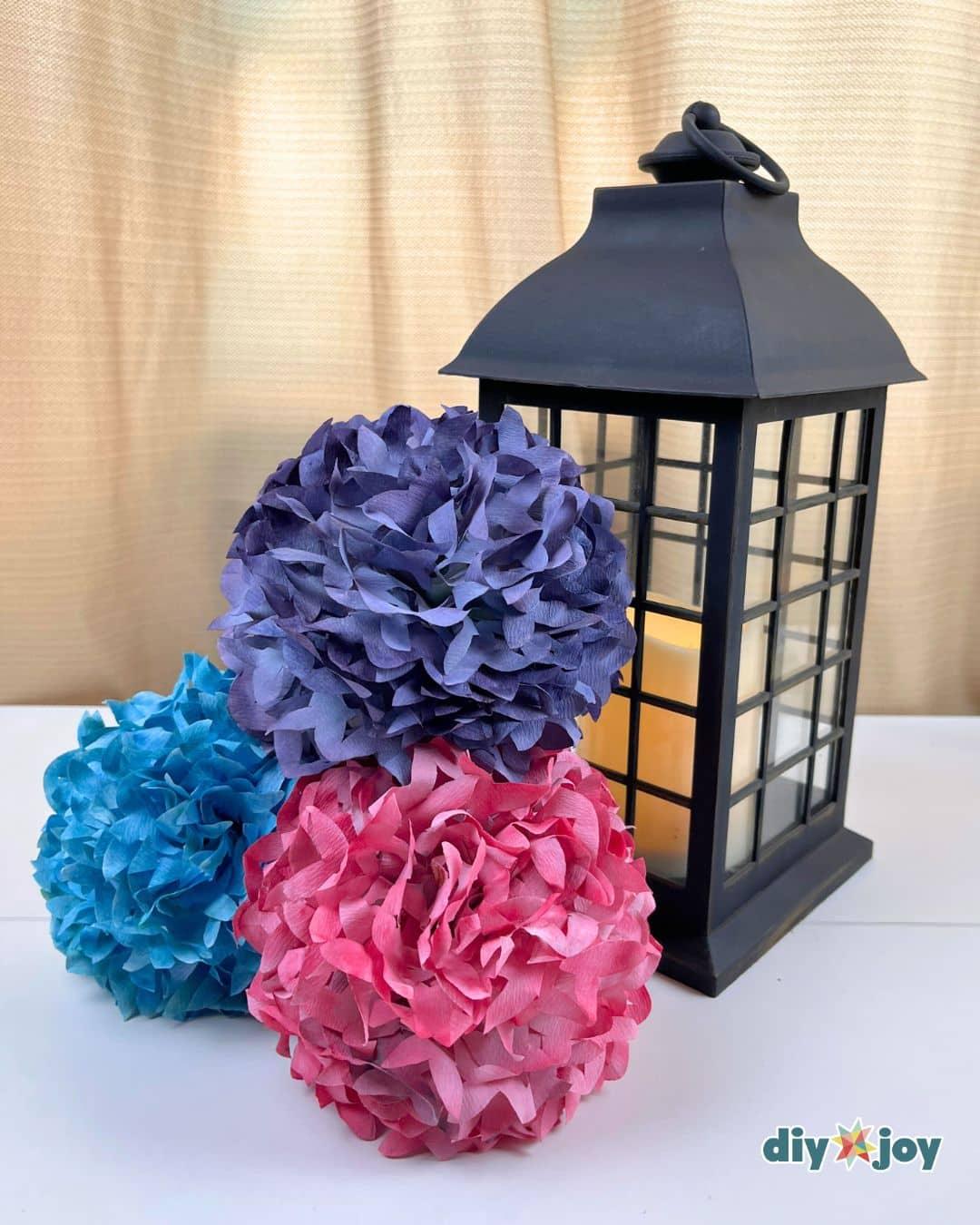 Easy Hydrangea Coffee Filter Flowers — hydrangea paper flower tutorial