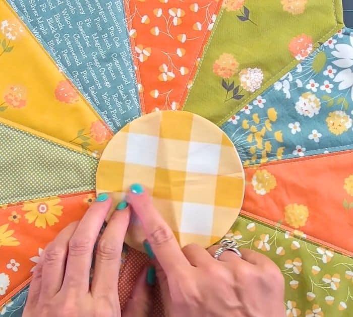 Make an Easy Dresden Plate into a Cute Centerpiece Project