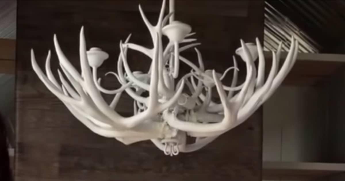 DIY Deer Antler Chandelier