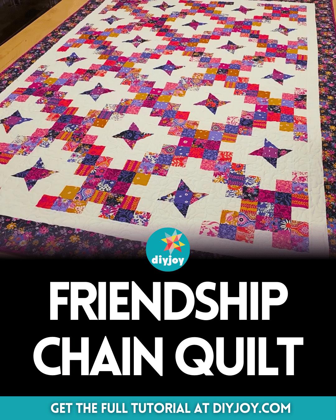 Easy Friendship Chain Quilt Tutorial