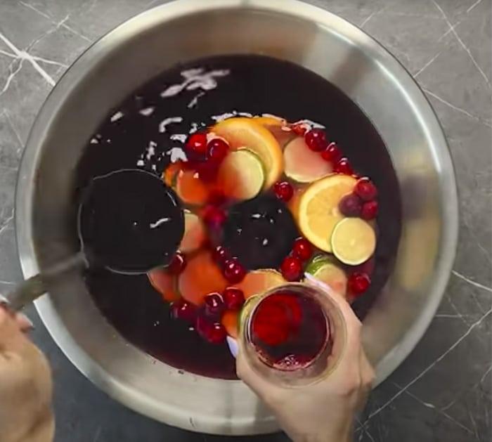 fruit punch for new year party