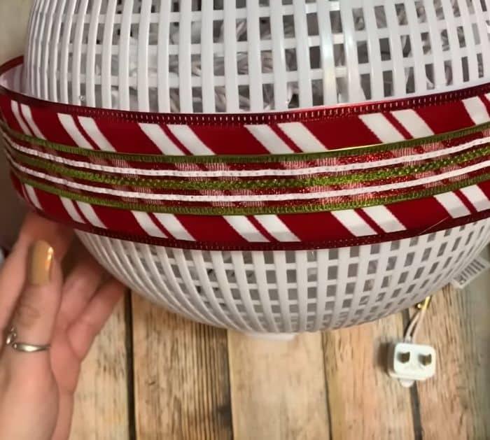 Dollar Tree Strainer Christmas Decoration Project