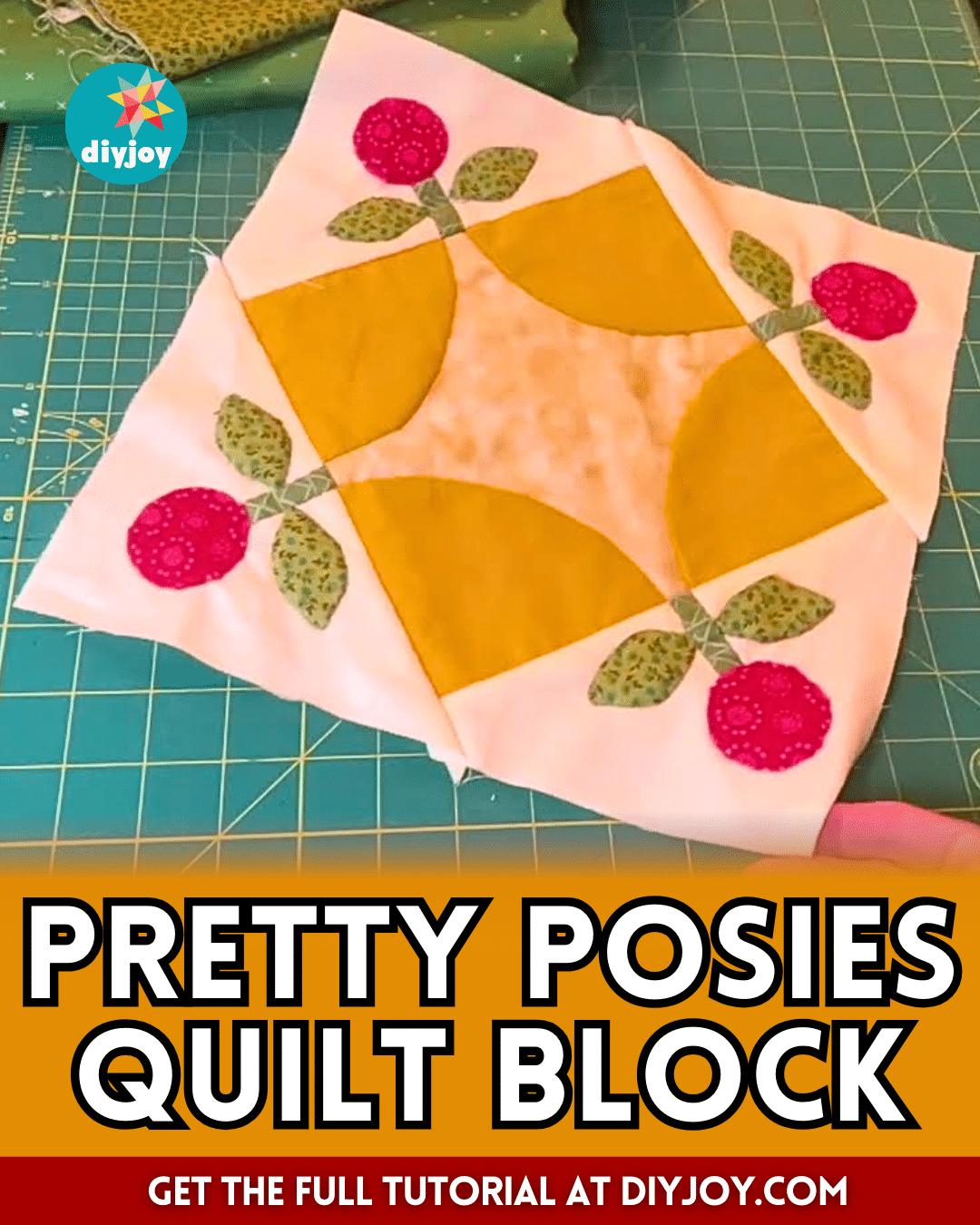 How to Make Pretty Posies Quilt Block
