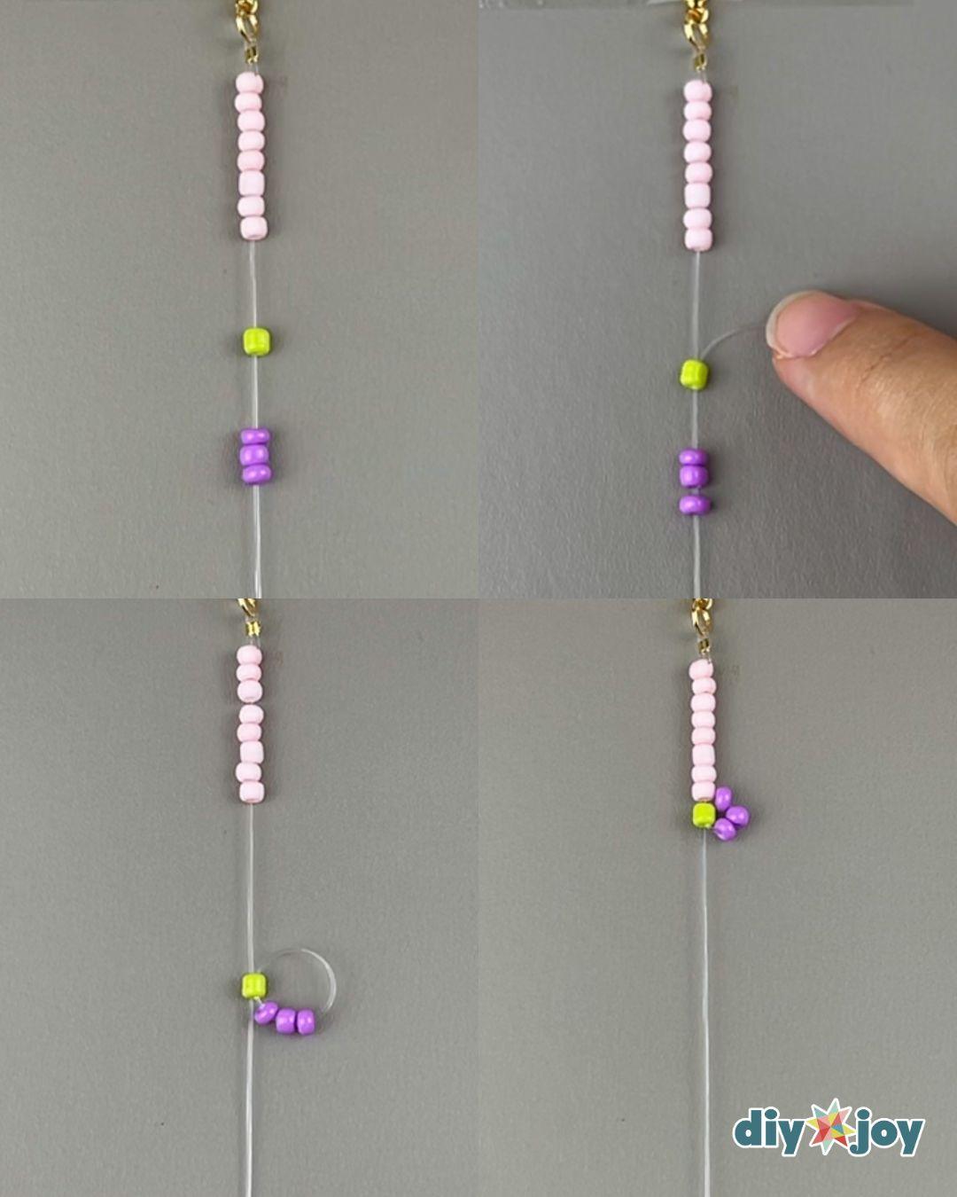 Grape Bracelet — handmade bracelet for beginners