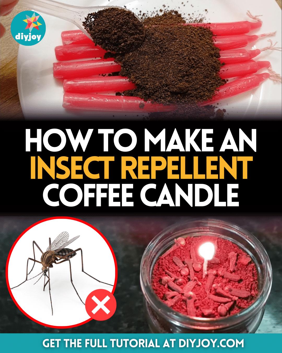 How to Make an Insect Repellent Coffee Candle
