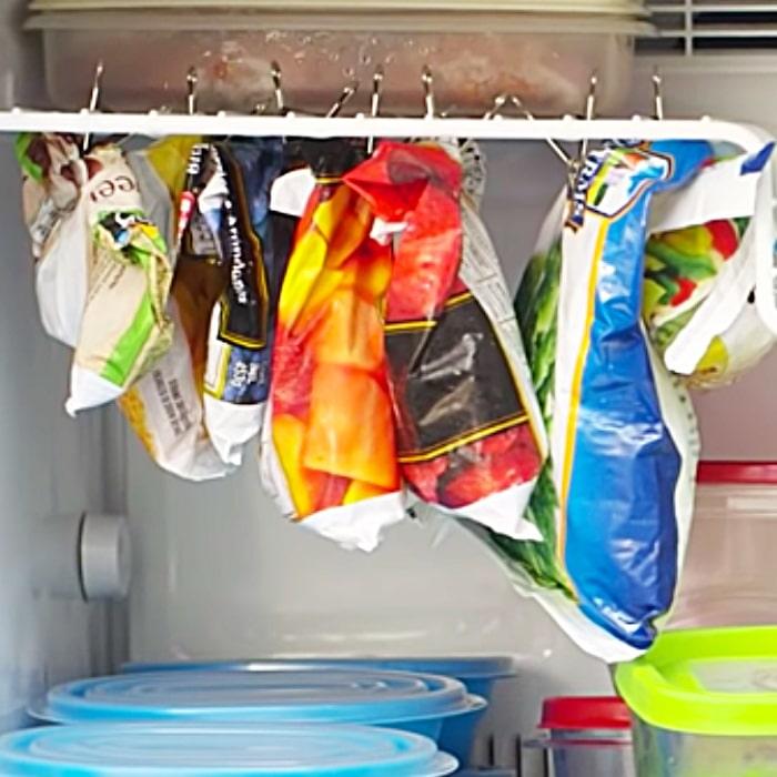 Easy Freezer Organization With Binder Clips - Freezer Hacks - Freezer Organization Ideas