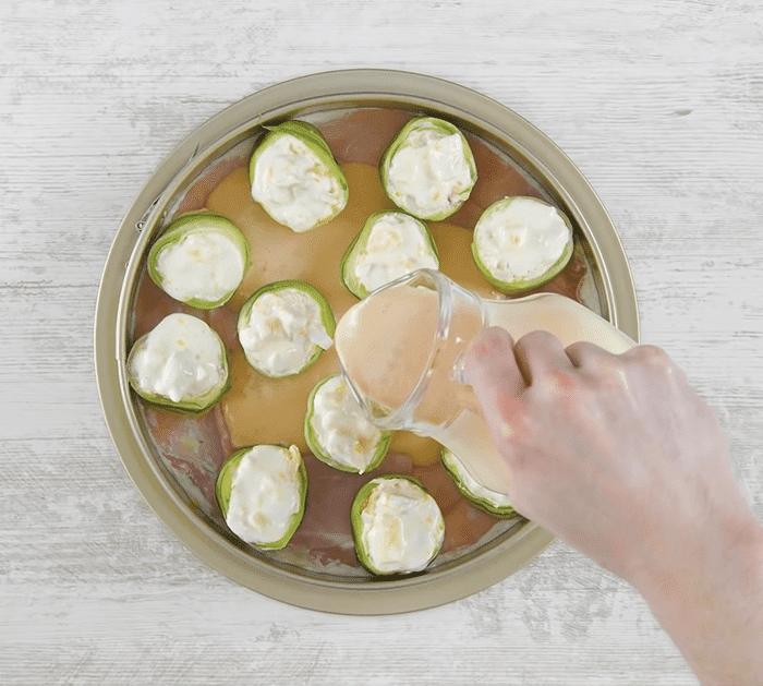 No-bake Chicken Salad Cucumber Roll Casserole With Cheese Directions