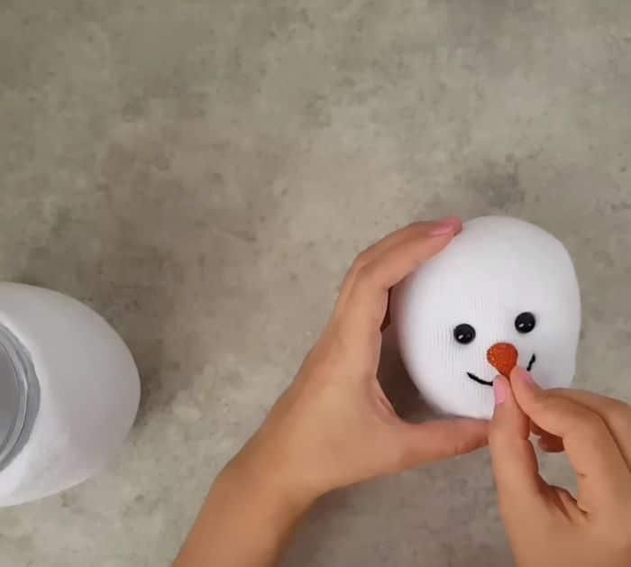 Snowman Candy Jar DIY tutorial