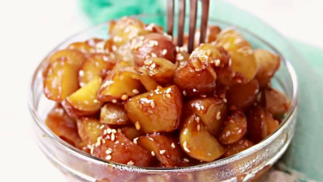 Easy Sticky Potatoes Recipe
