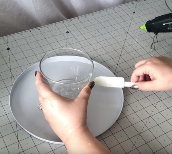 Dollar Tree cake stands in the farmhouse style