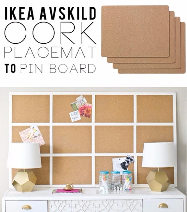 IKEA Hack Framed Cork Board, quick enough to finish over a weekend and a small upgrade with a real visual payoff