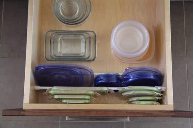 Lids Organizer, straightforward enough to knock out in a day and a nice way to make a plain corner feel finished