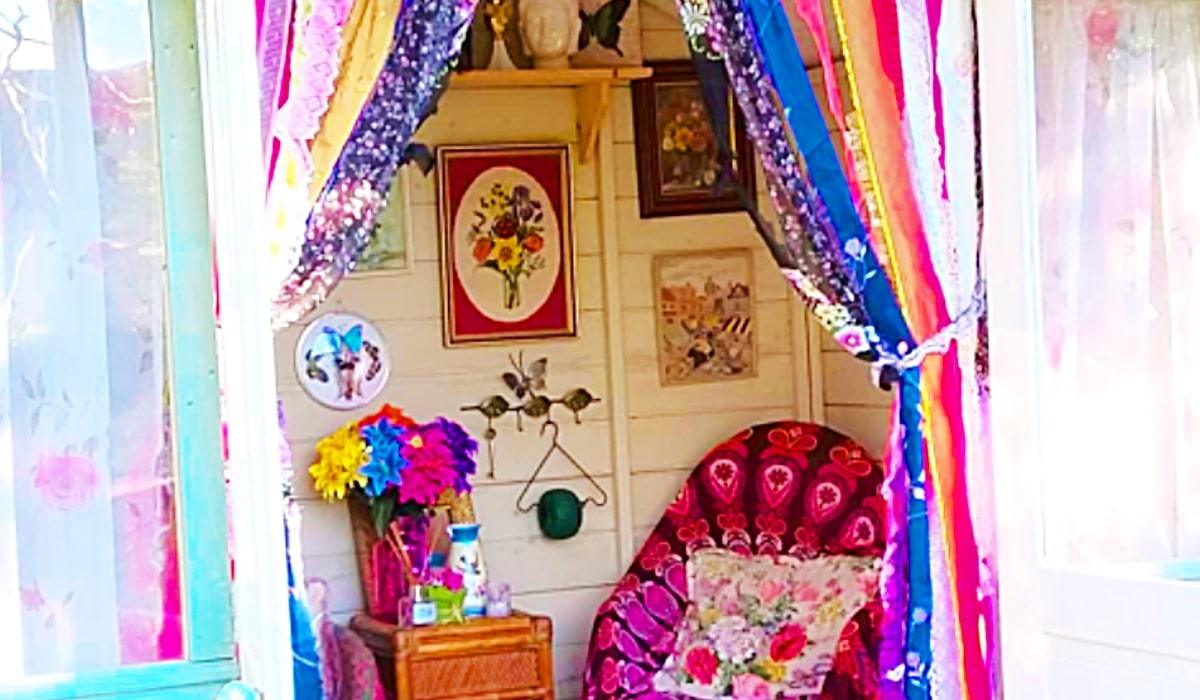 DIY No-Sew Shabby Chic Rag Curtains