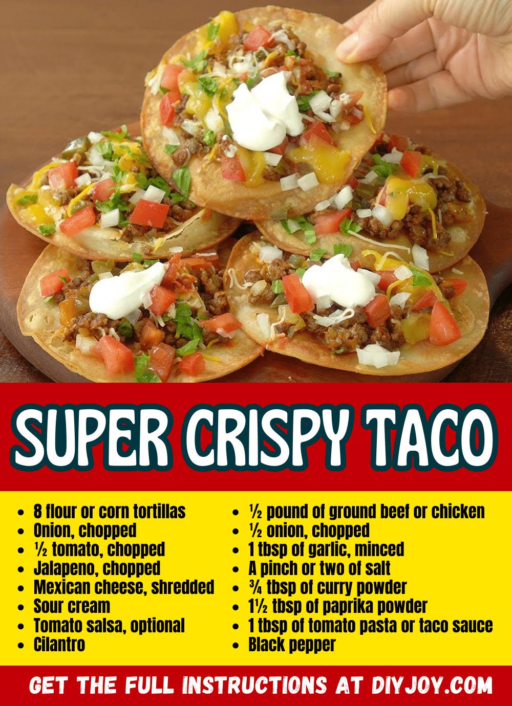 How To Make Super Crispy & Delicious Taco