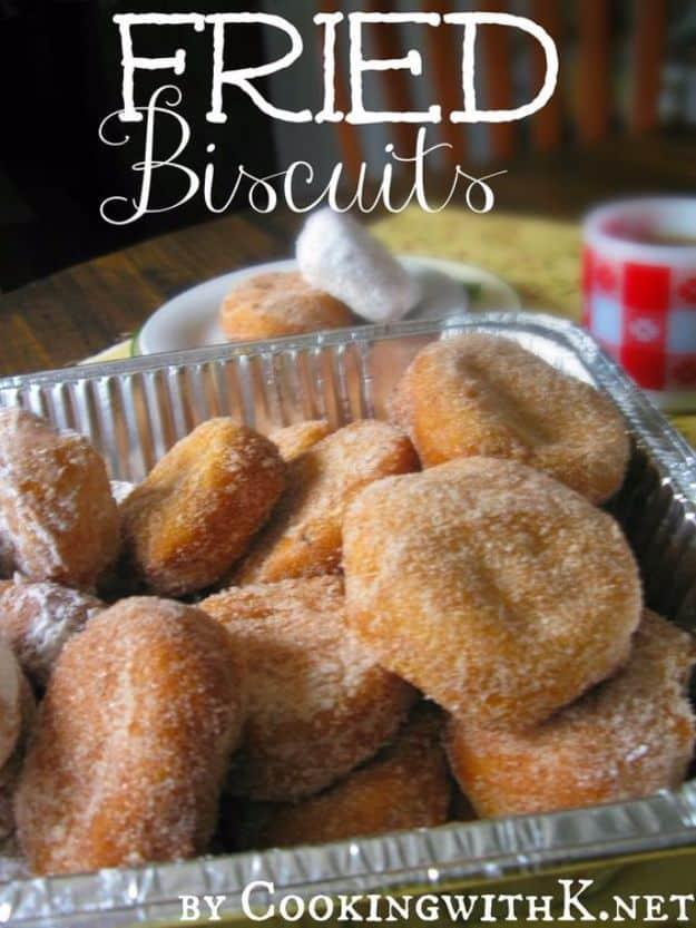 Canned biscuits fried golden in a skillet and served with butter and honey, an old fashioned recipe recipe worth making twice
