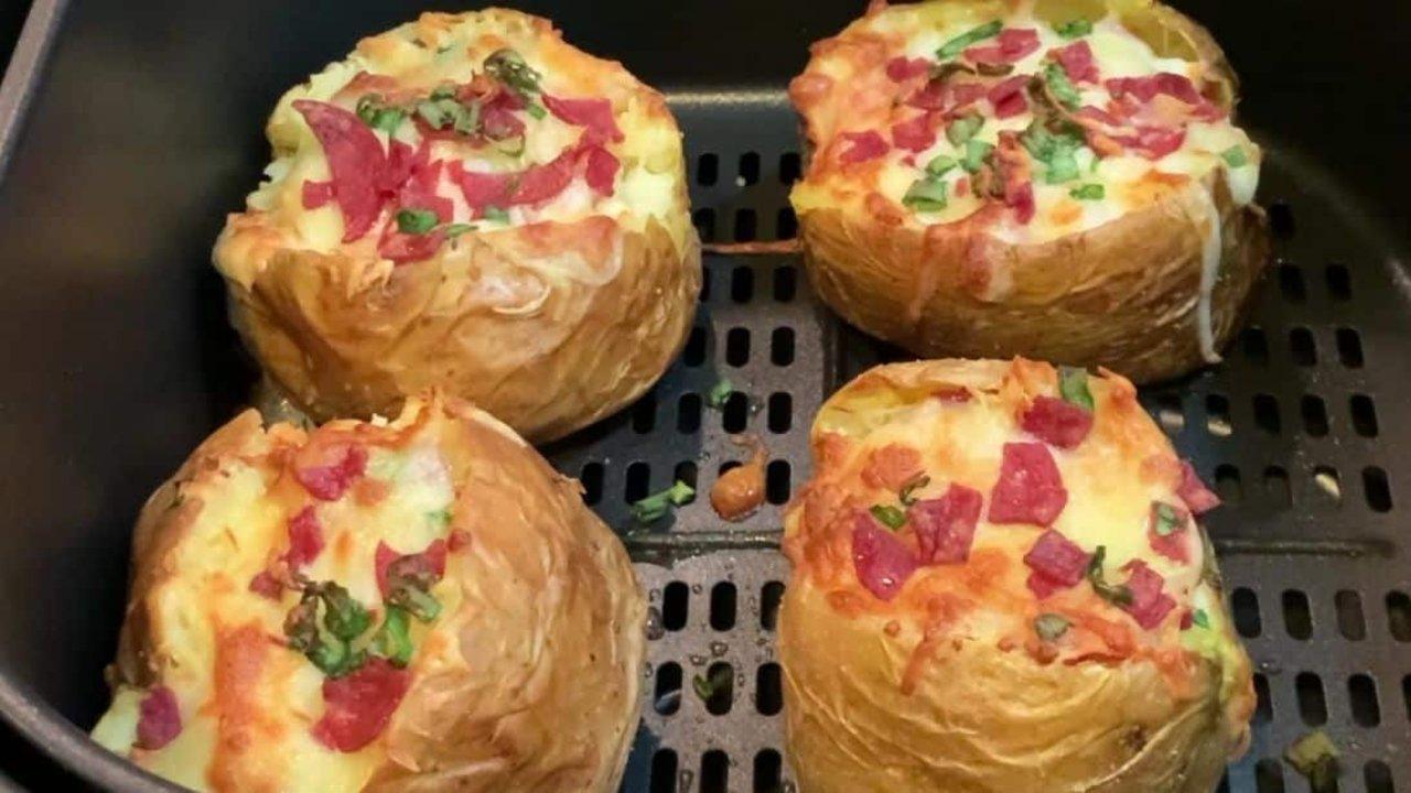 Air-Fried Cheesy Potato Recipe