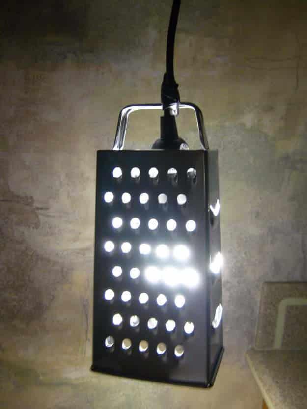 DIY Lighting Ideas and Cool DIY Light Projects for the Home. Chandeliers, lamps, awesome pendants and creative hanging fixtures, complete with tutorials with instructions | Upcycle