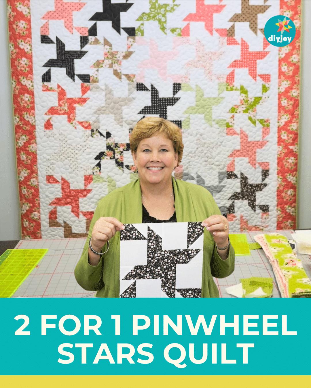 2 for 1 Pinwheel Stars Quilt