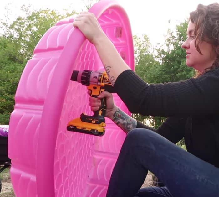 How To Make A Kiddie Pool Raised Garden Bed