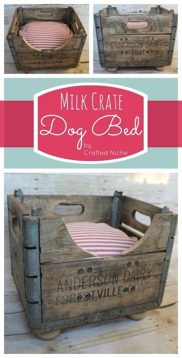 Milk Crate Dog Bed, a cozy pet nook, fast enough to squeeze into a lunch break and a project neighbors ask where it came from