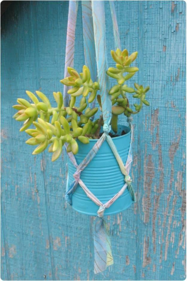 Tin Can Hanging Planter, quick enough to finish before nap time and proof a small change makes a real difference