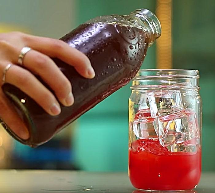 Make Atomic Fireball Cocktails this New Years Eve With Rum And Atomic Fireball Candy