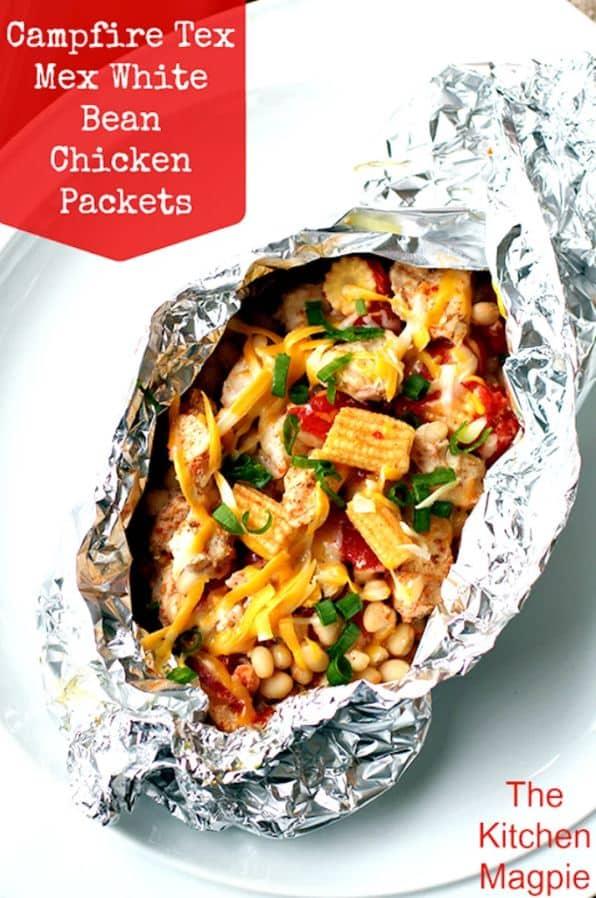 Campfire Tex Mex White Bean Chicken Foil Packets, light on prep but big on payoff and a bite worth saving room for