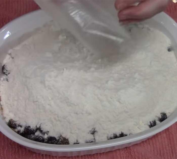 Add Cake To the Blueberry Dump Cake - Cake Recipe