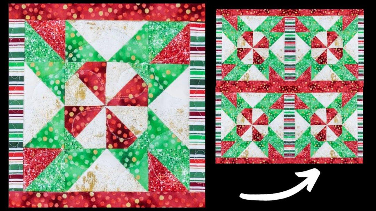How to Make a Peppermint Quilt Block