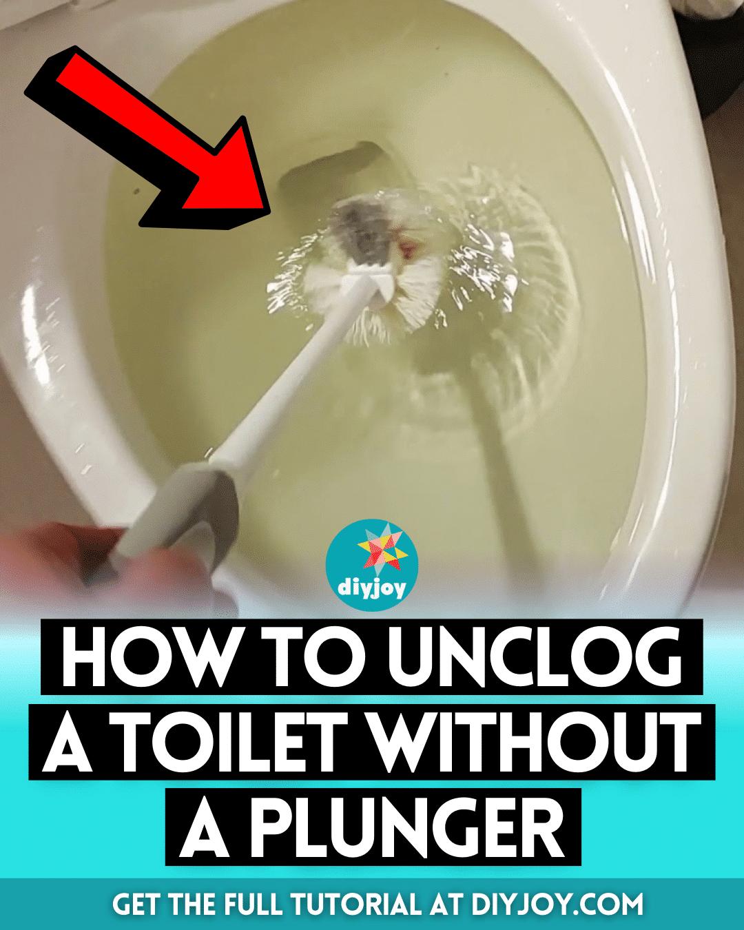 How to Unclog a Toilet Without a Plunger