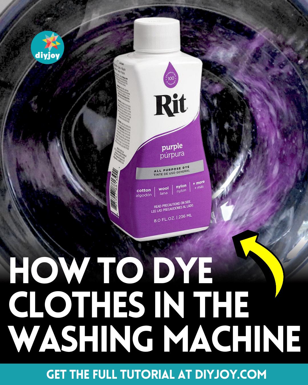 How To Dye Clothes In The Washing Machine