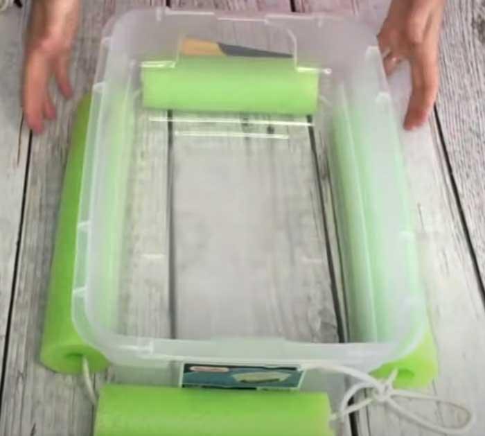 DIY Pool Noodle Cooler - Pool Noodle Cooler
