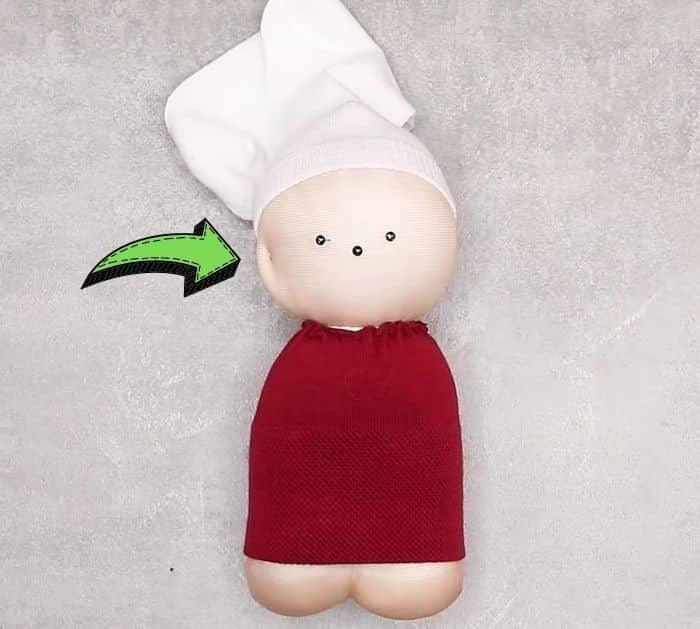 Easy Grandma Sock Doll Tutorial