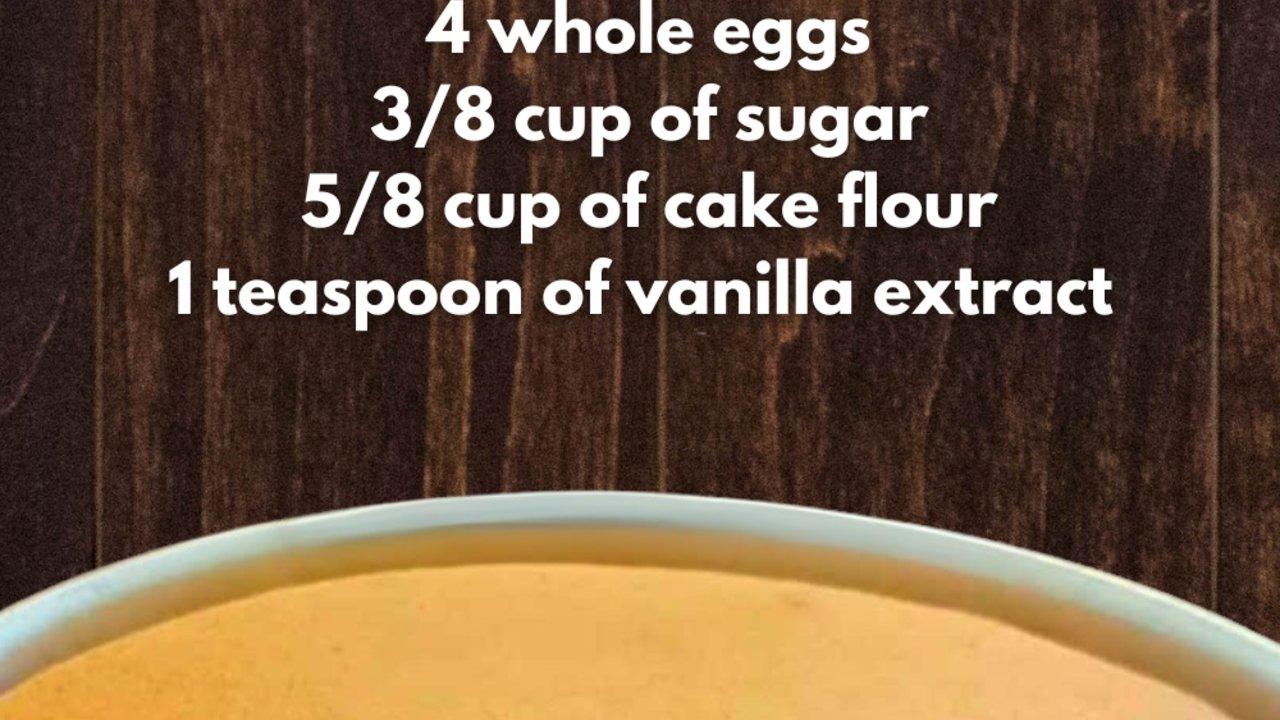 4 Ingredient Vanilla Sponge Cake