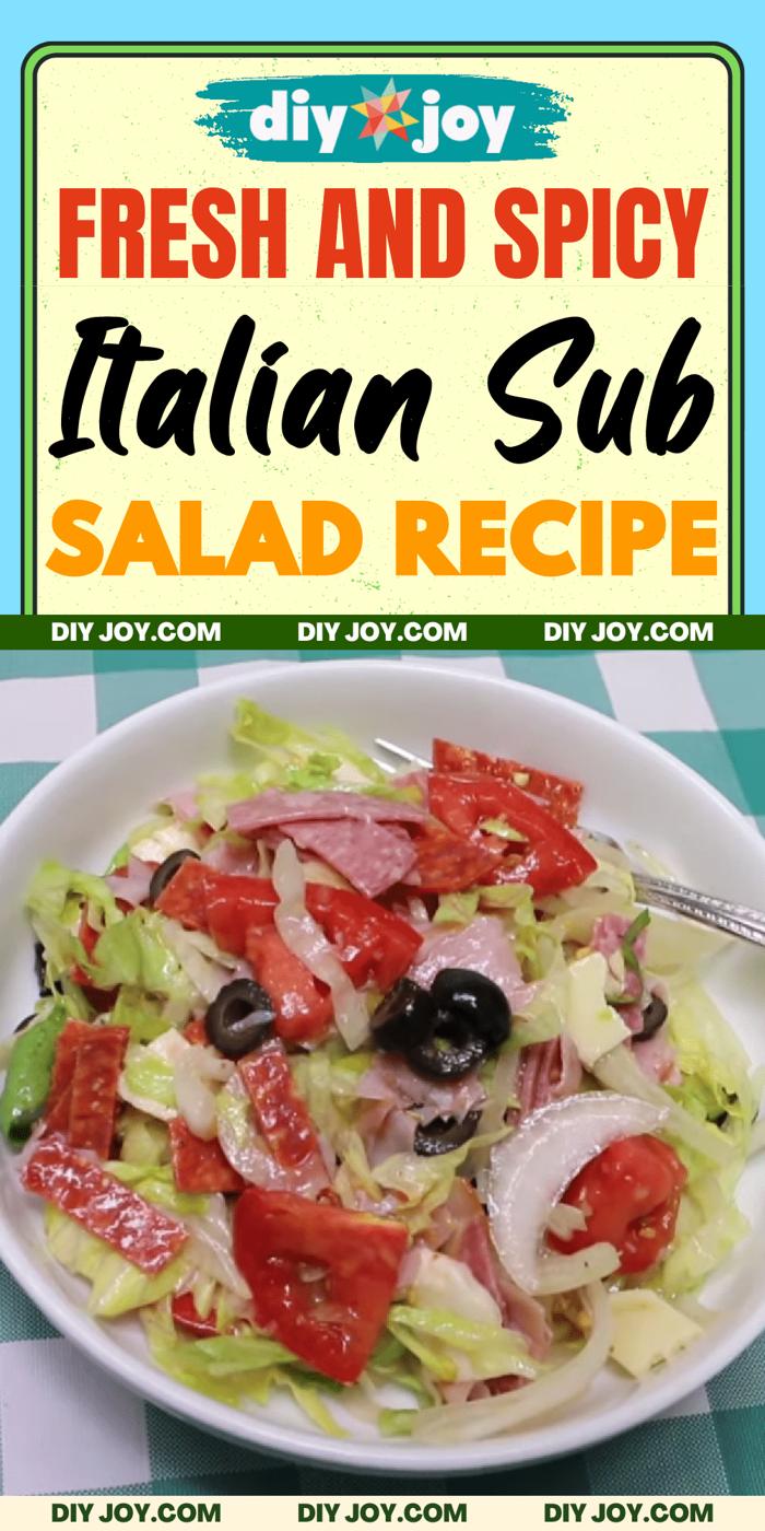 Fresh And Spicy Italian Sub Salad Recipe