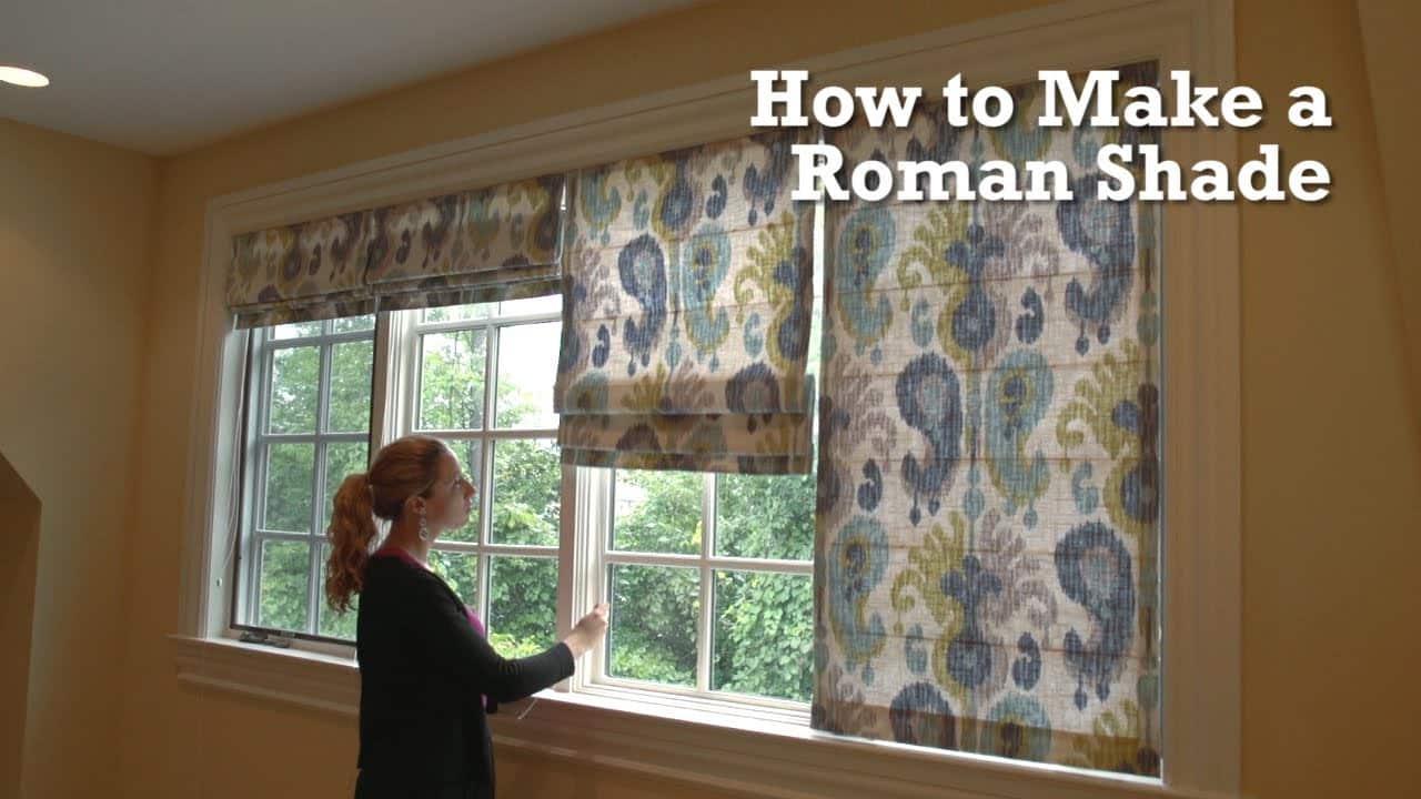 How to Make Roman Shades for Windows (and Even Doors)