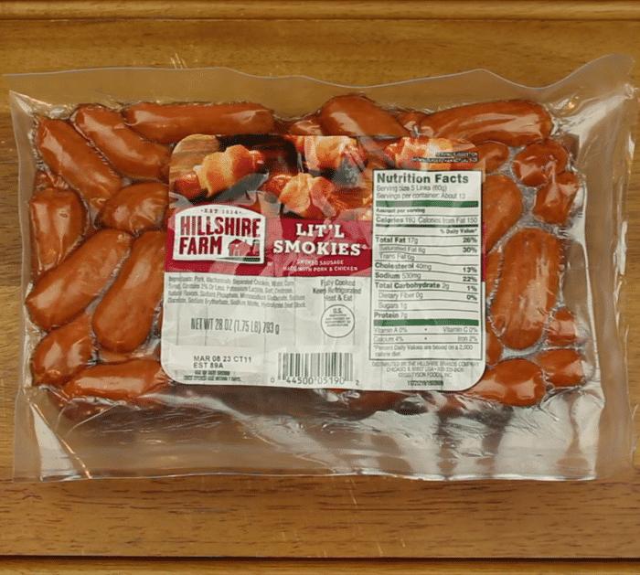 Ingredients for Bacon-Wrapped Lil Smokies