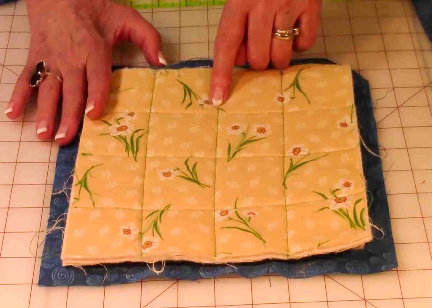 Showing some other stitches for the potholders