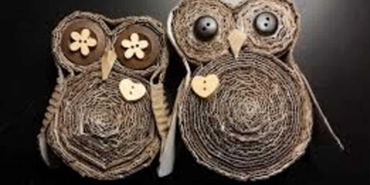 She Makes The Cutest Owls Out Of Cardboard Of All Things (Fascinating!)